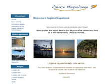 Tablet Screenshot of agence-maguelonne.com